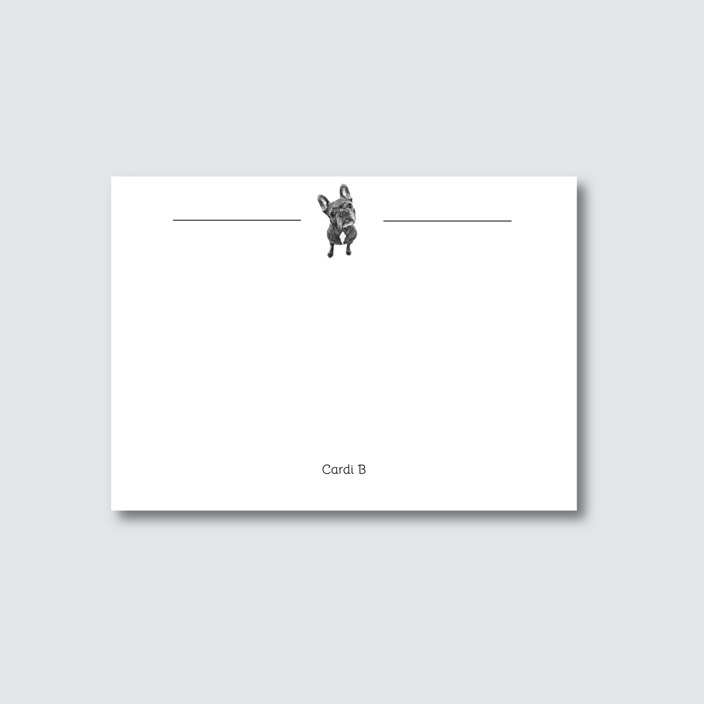 Custom Personalized Pet Stationery with Your Name and Dog