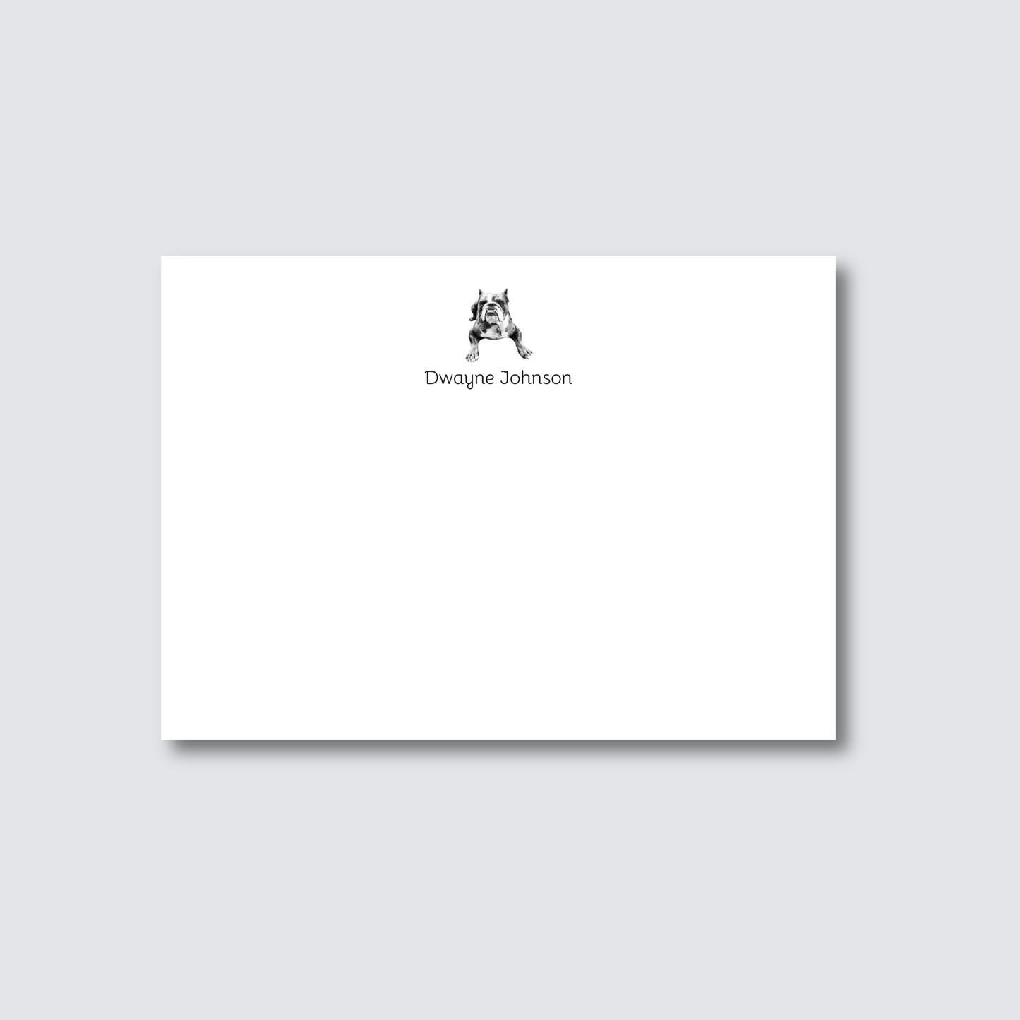 Custom Personalized Pet Stationery with Your Name and Dog
