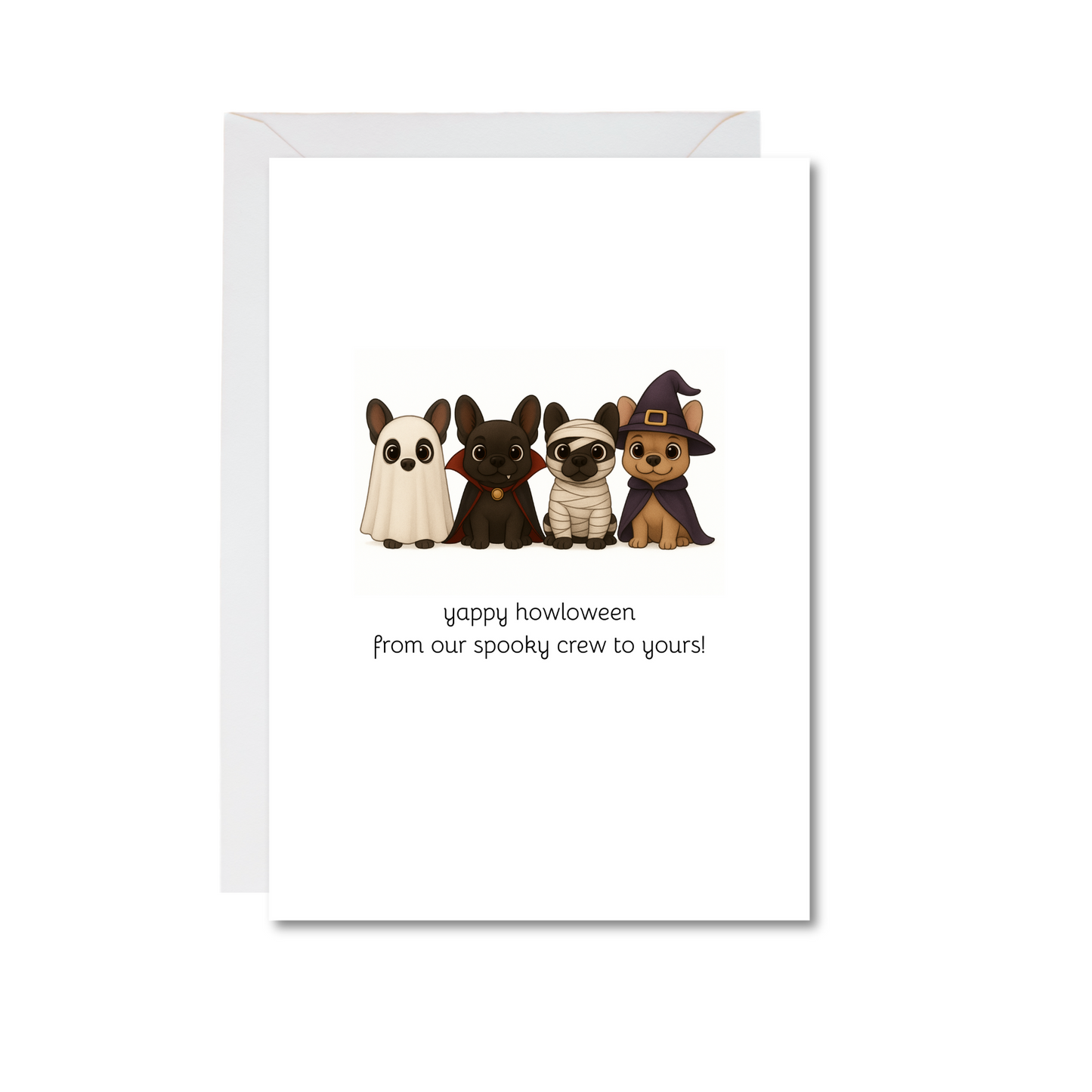 the boo crew 4x6 note card