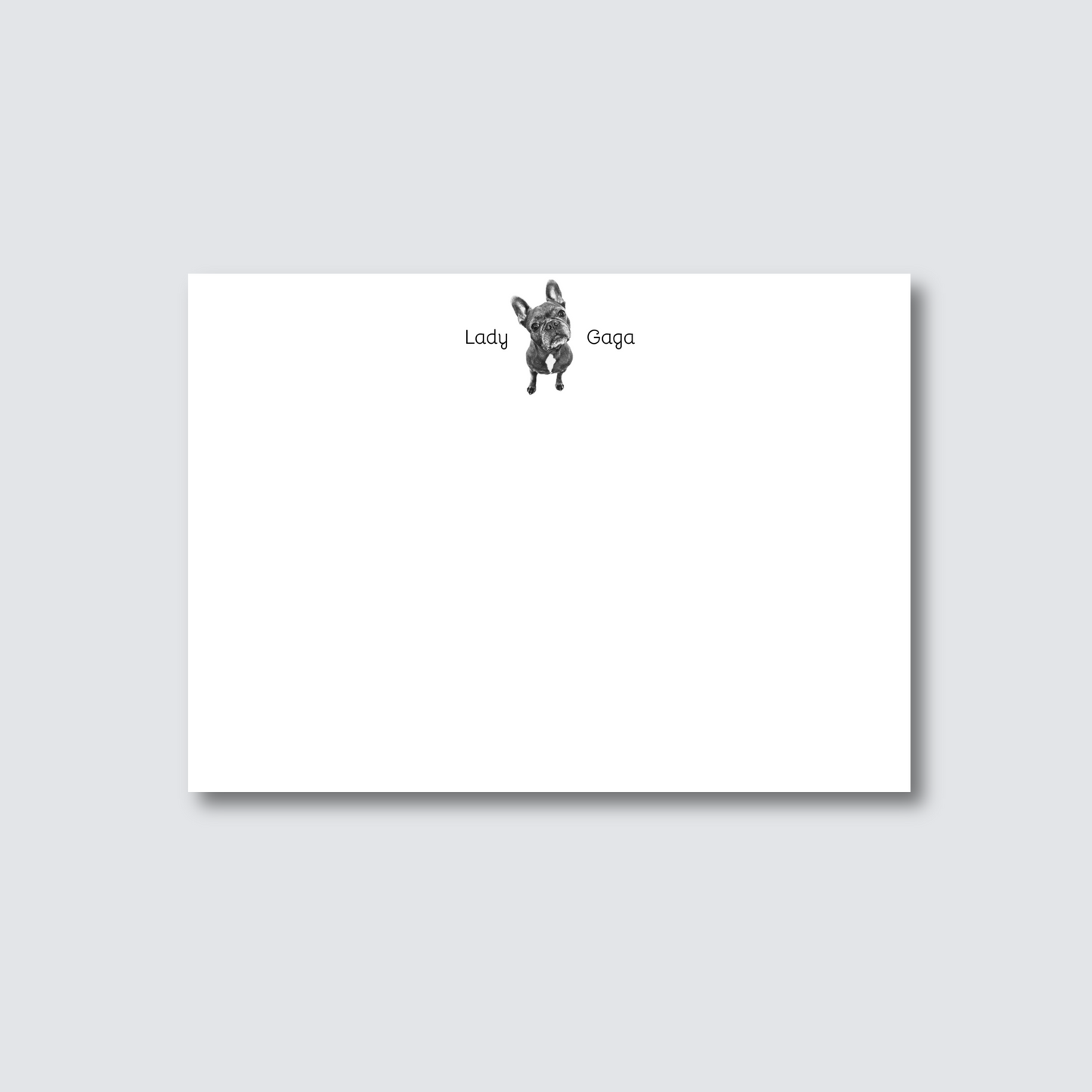 Custom Personalized Pet Stationery with Your Name and Dog
