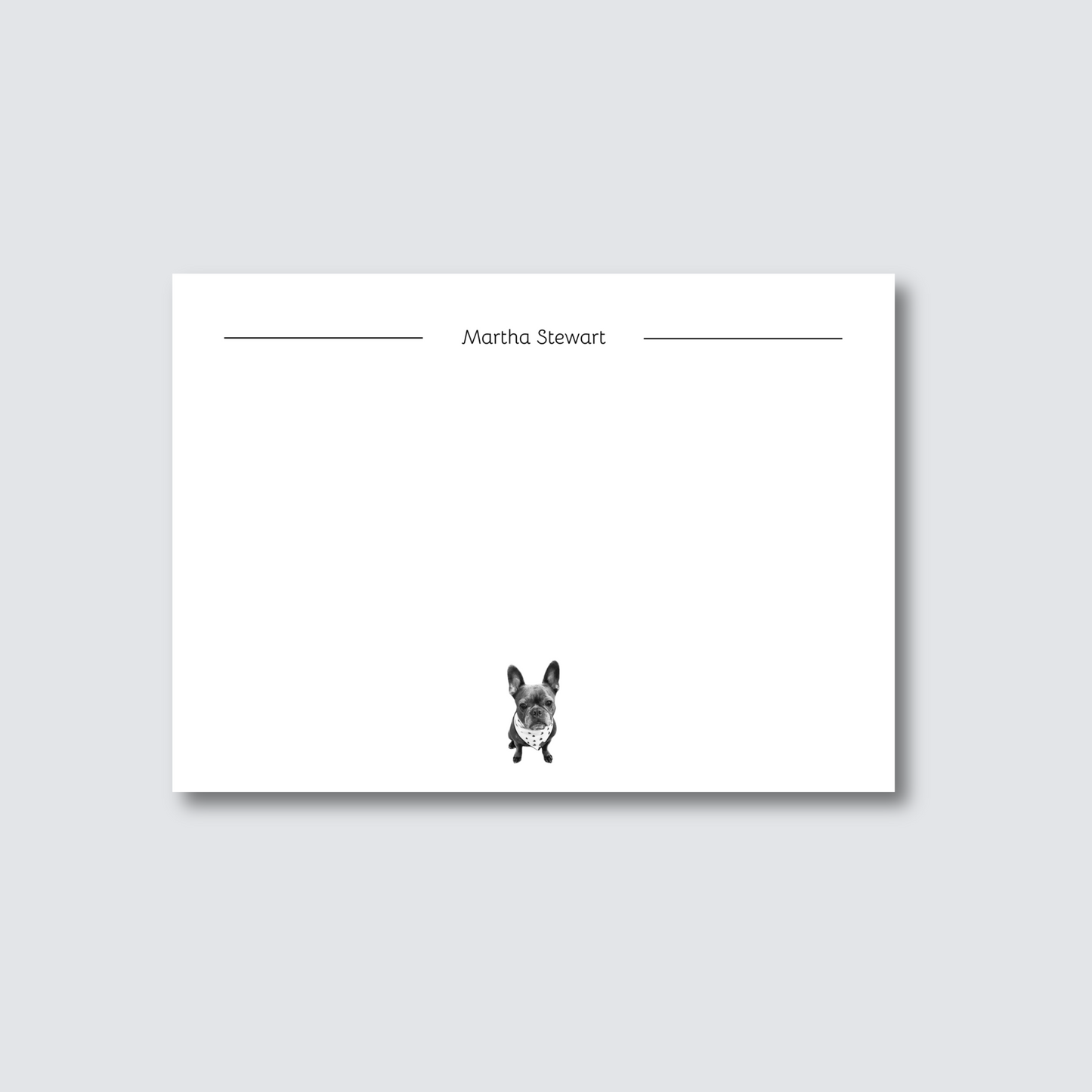 Custom Personalized Pet Stationery with Your Name and Dog
