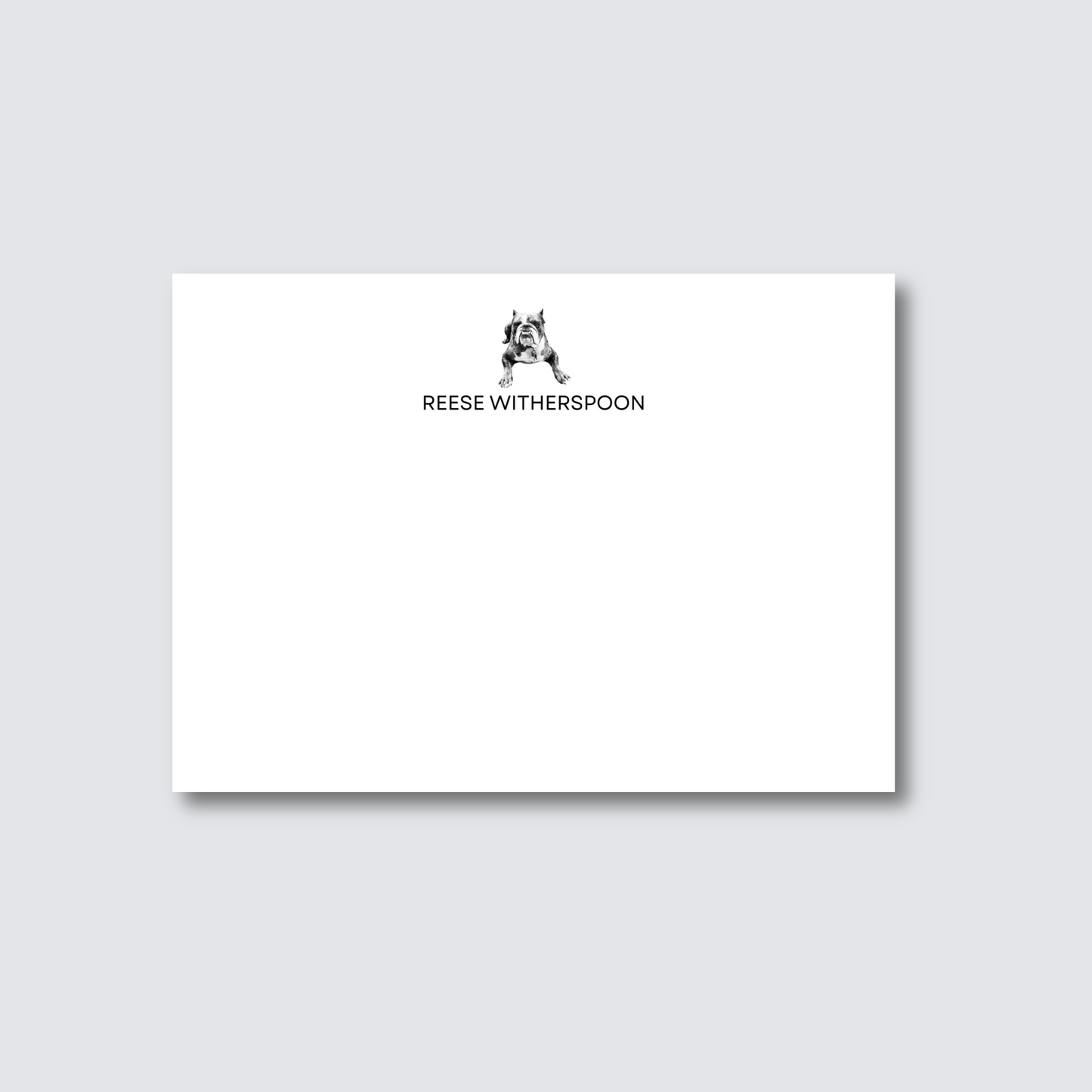 Custom Personalized Pet Stationery with Your Name and Dog