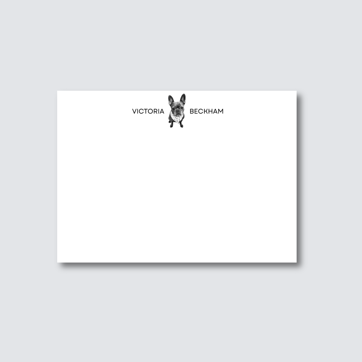 Custom Personalized Pet Stationery with Your Name and Dog