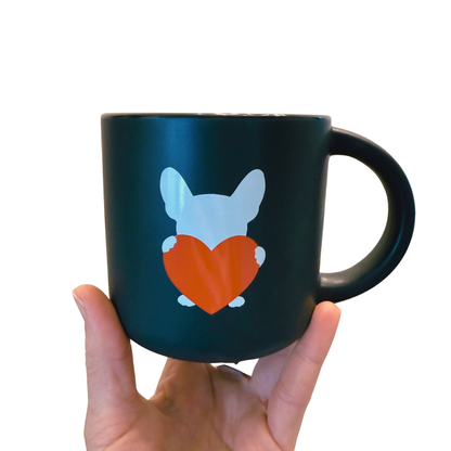 Heart Frenchie Mug