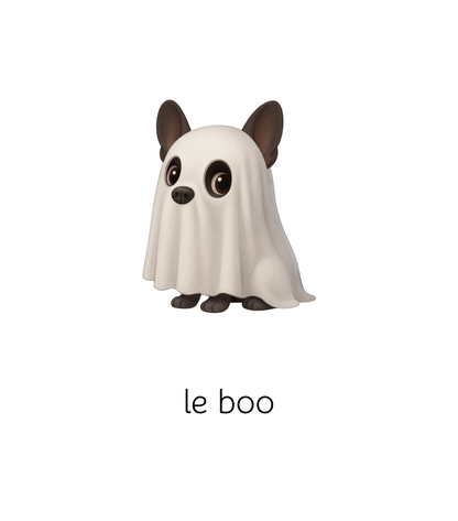 le boo 4x6 note card
