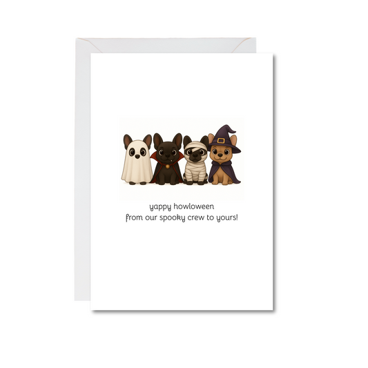 the boo crew 4x6 note card