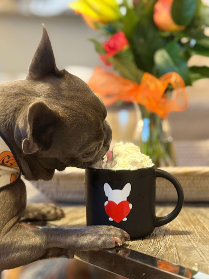 Heart Frenchie Mug
