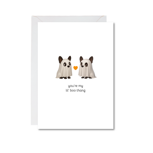 you're my lil boo thang 4x6 note card