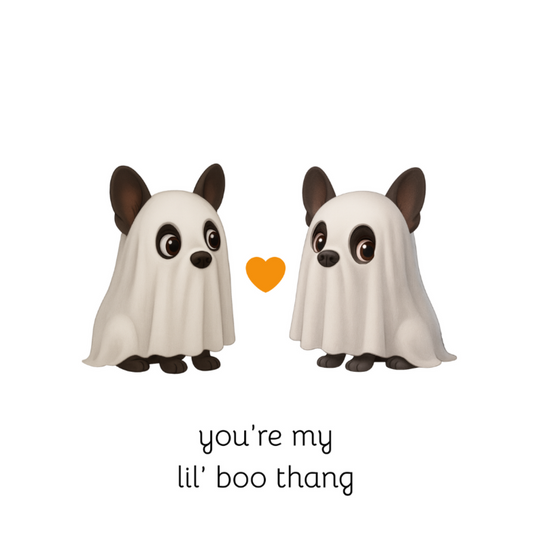 you're my lil boo thang 4x6 note card